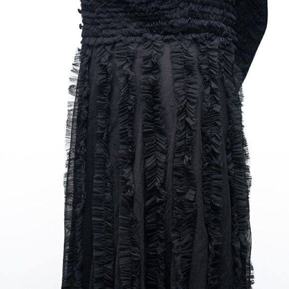 Mac Duggal. Sleeveless Ruffle Tiered Dress. - Picture 13 of 14